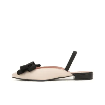 PrettyBallerinas Rubber Sole Quick Dry Wrap-toe Slippers Women's Beige