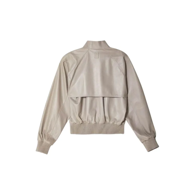 Ferragamo Cropped Nappa Bomber Jacket-1