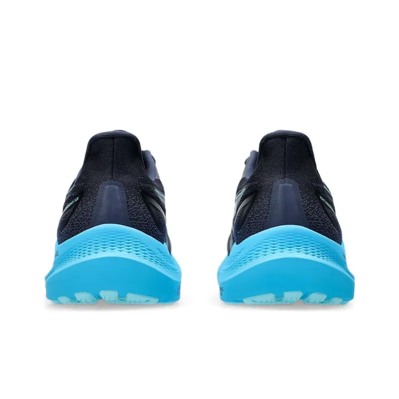 Asics GT 2000 12 Cushioning, Slip Resistant, And Abrasion Resistant Low Top Running Shoes Men's Black Blue-3