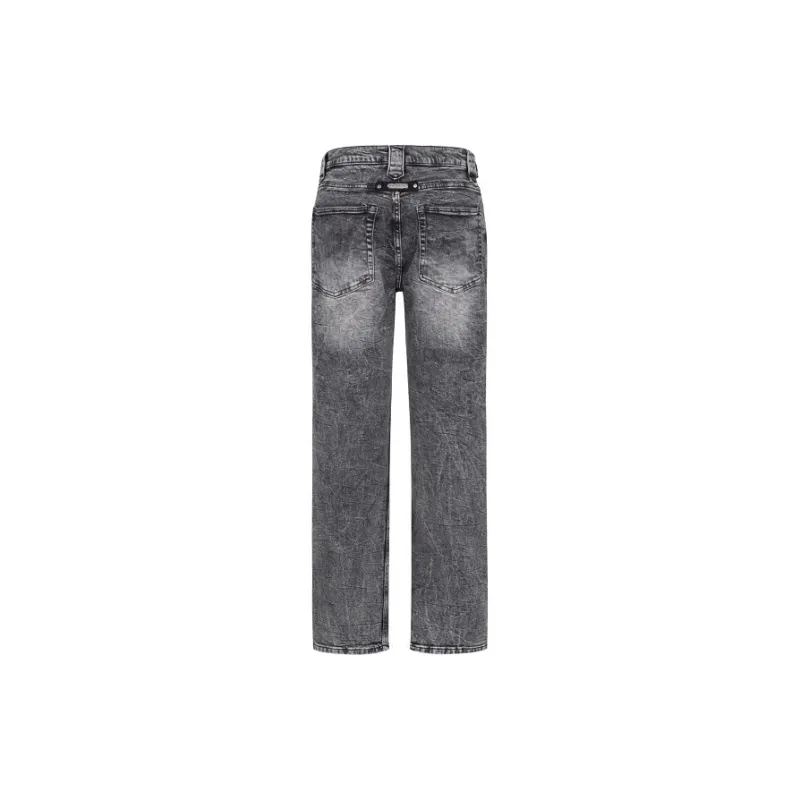 Merge Lab. Jeans Unisex Washed Black Gray-1