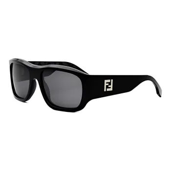 FENDI Subject To Official Website Rectangular Sunglasses Men's Black