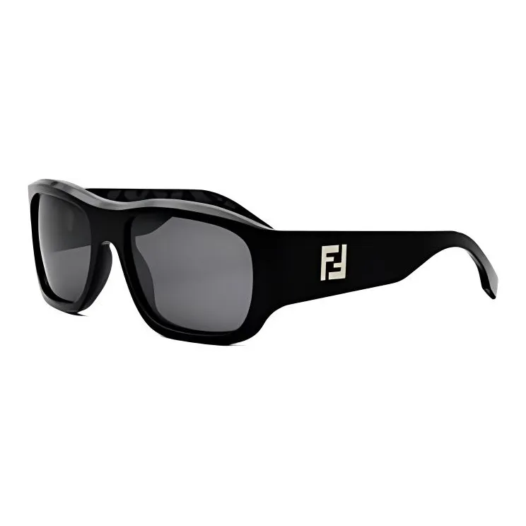 FENDI Subject To Official Website Rectangular Sunglasses Men's Black-0