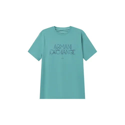 ARMANI EXCHANGE T-Shirts Men Blue/Green