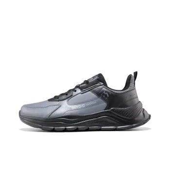 361° Slip Resistant, Abrasion Resistant, Lightweight Low Top Casual Running Shoes Men's Gray Black