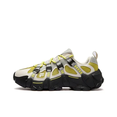 FILA FUSION EXOCET Casual Shoes Men Low-Top Misty Gray/Yellow Fragrant Grass