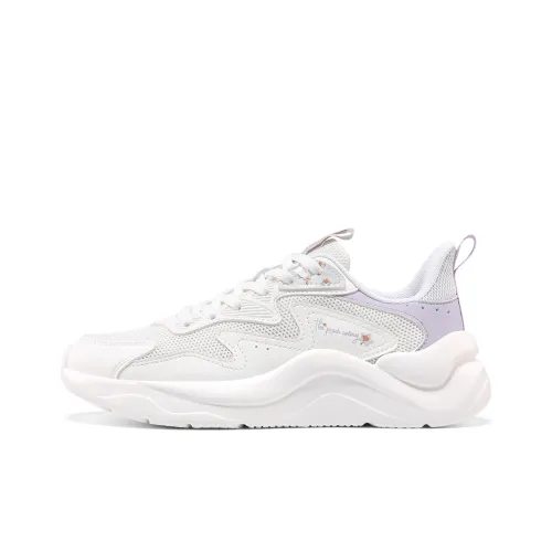361° Cushioned Slip Resistant Low Top Casual Shoes Women's White Purple