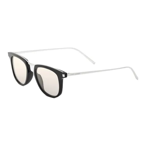 SAINT LAURENT Acetate Oval Sunglasses Unisex Black