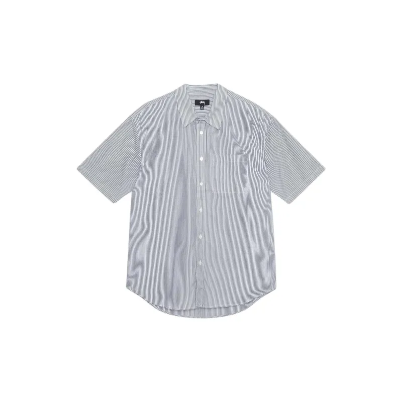 Stussy Boxy S/S Stripe 8 Ball Shirt-1
