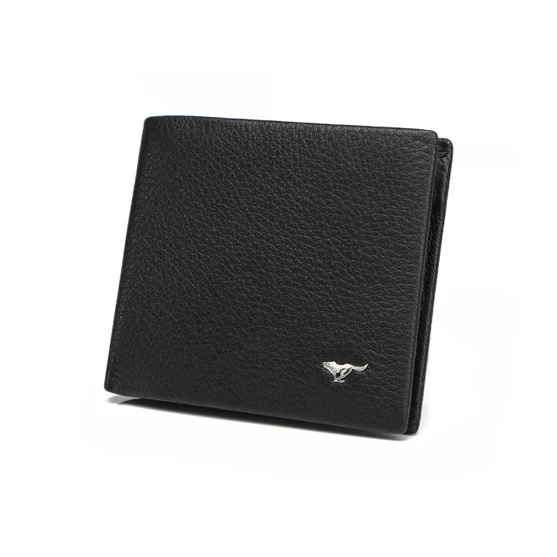 SEPTWOLVES Cow Leather Wallet Men's Black-10
