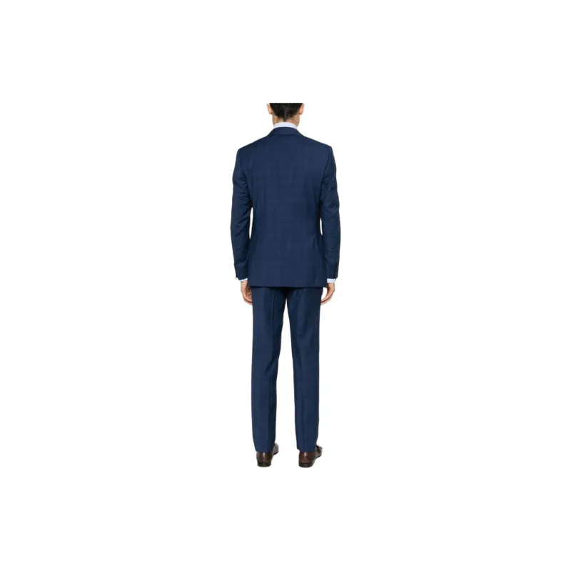 Canali Checked Single breasted Suit-1