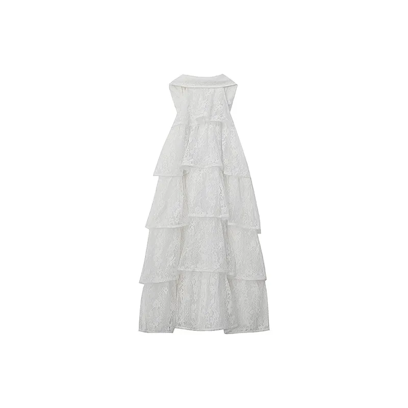 JOSR Sleeveless Dress Women's White-1