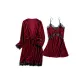 Burgundy (Sleep Robe+Nightgown)