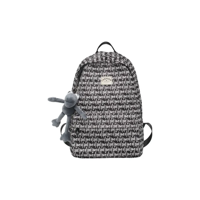BRABOSTON Nylon Fabric Backpack Regular Unisex Black-9