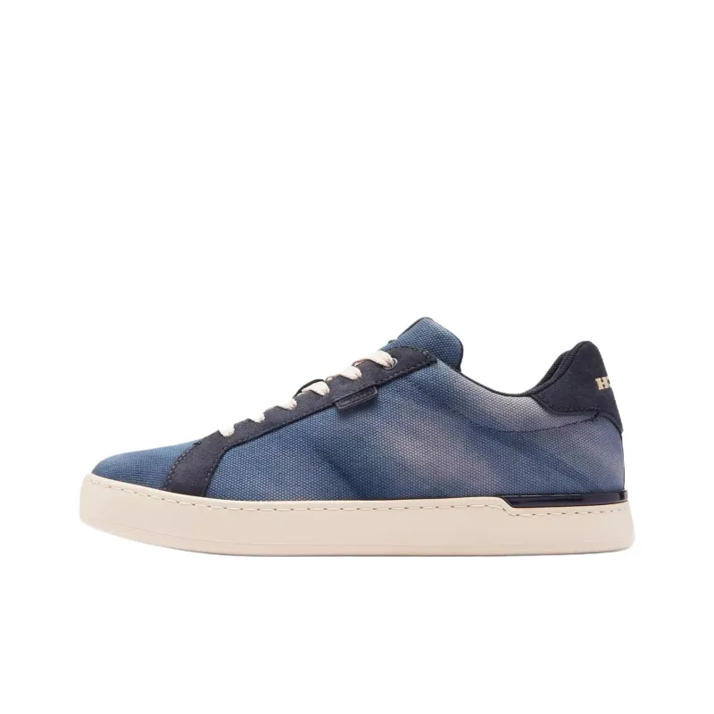 COACH Lowline Low Top Skateboard Shoes Men's Blue-0