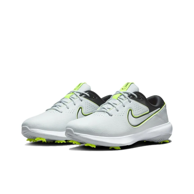 Nike Victory Pro 3 Anti Slip Wear Resistant Low Top Golf Shoes Unisex Gray White-3