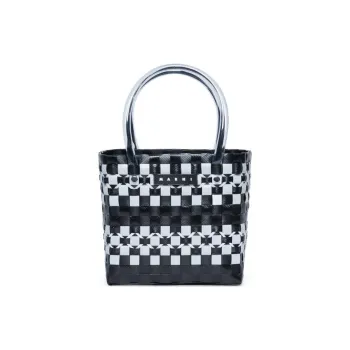 MARNI Woven Designed Top Handle Bag