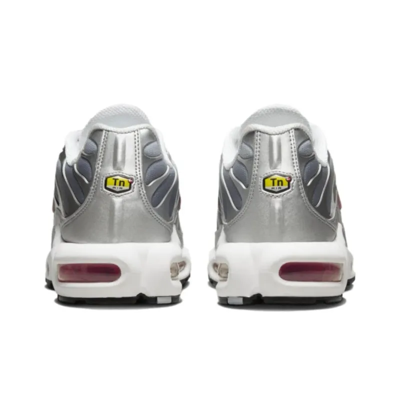 Nike Air Max Plus Anti Slip Wear Resistant Low Top Casual Running Shoes Unisex Gray Red-3