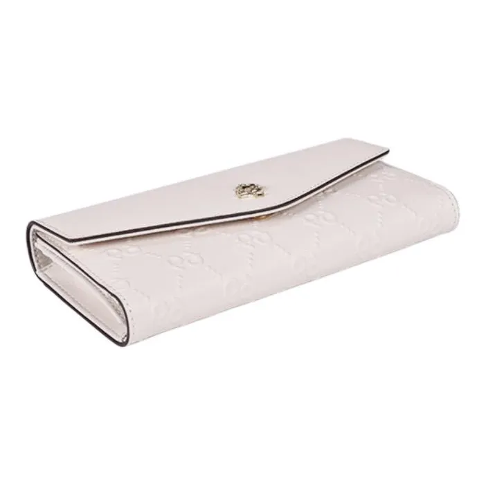 PIERRE CARDIN Cow Leather Wallet Women's Beige-2