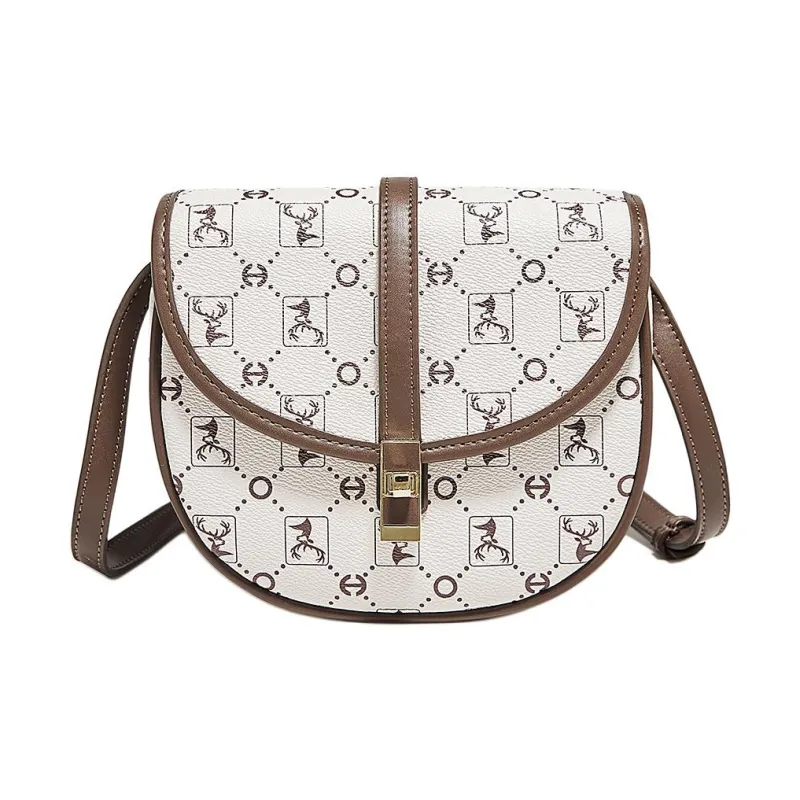 Marino Orlandi Synthetic Leather Shoulder Bag Crossbody Bag Women's Coffee/Apricot-1
