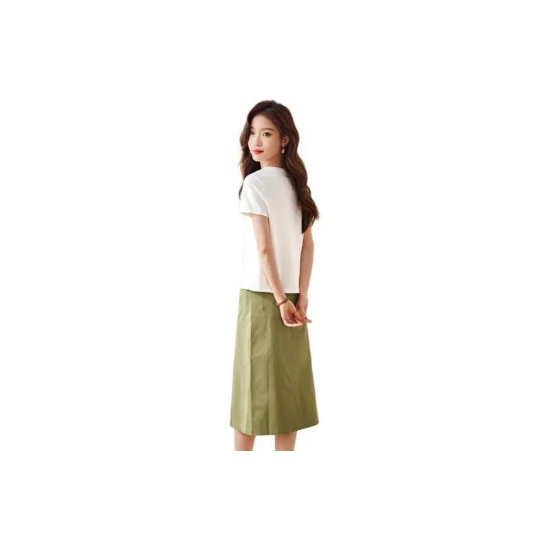Mo Han Yi Mei Casual Suit Women's 2 Piece Set Green Floral-1