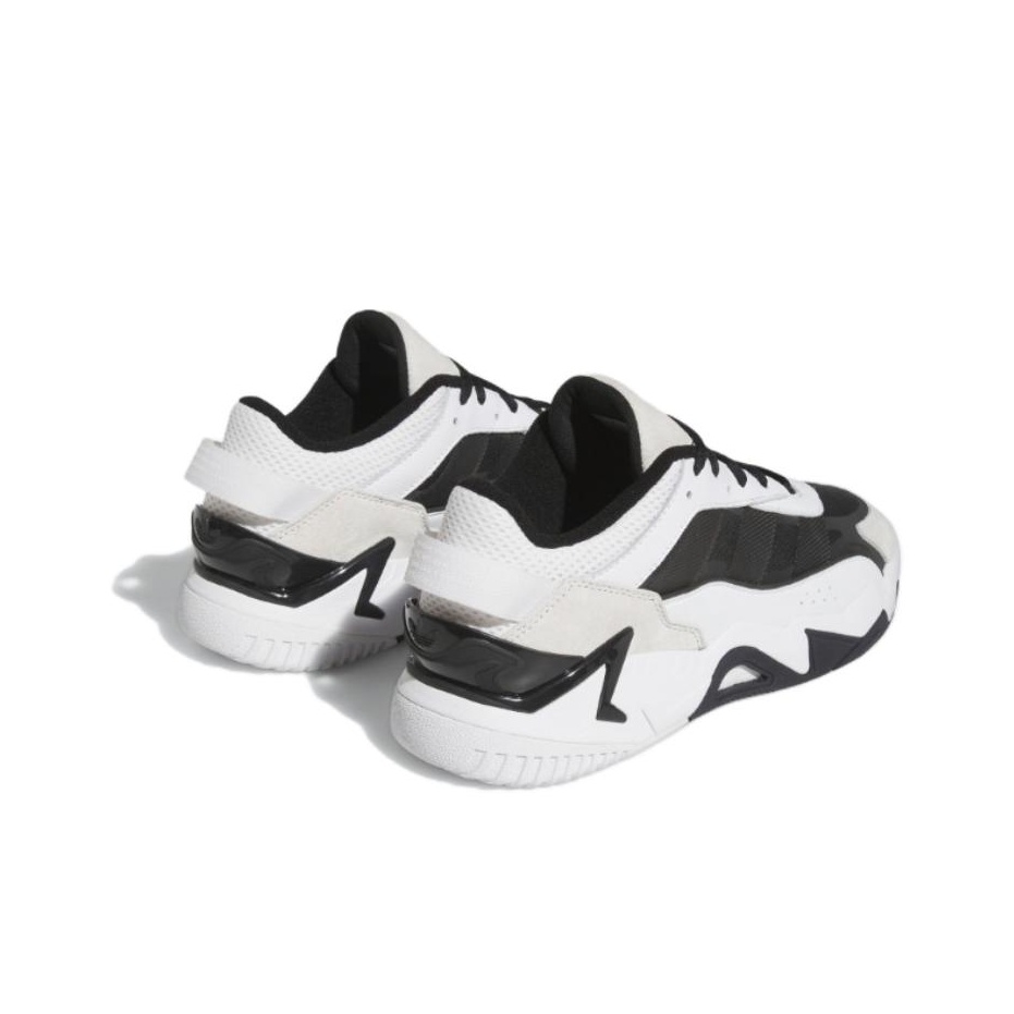 Adidas Originals Niteball 2.0 Anti-Slip Wear-Resistant Mid-Top Casual Shoes  Unisex Black White US M 11.5 - POIZON