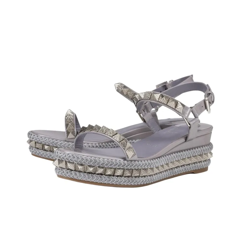 CL Pyraclou One Strap Sandals 6cm Women's Purple-2