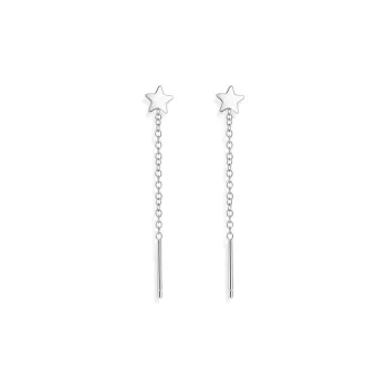 LUYUO S999 Fine Silver Drop Earrings Women's