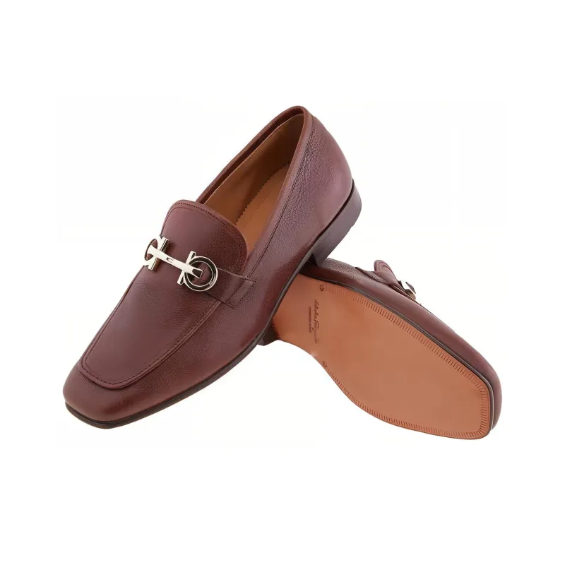 FERRAGAMO GANCINI Loafers Men's Brown-3