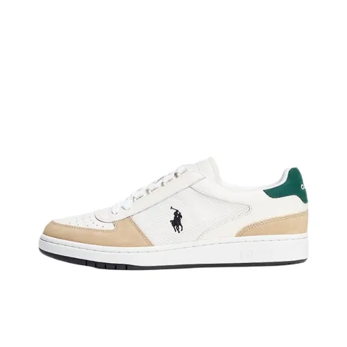 Polo Ralph Lauren Court Low-Top Skateboard Shoes Men's White