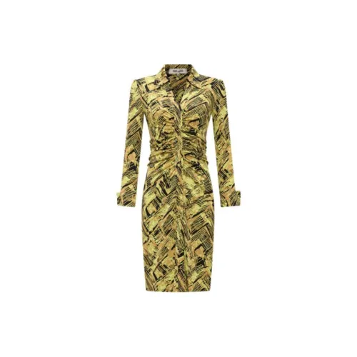 DVF Long-Sleeved Dresses Women's Gold