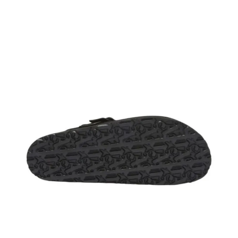 PALM ANGELS Logo print Suede Slippers-6