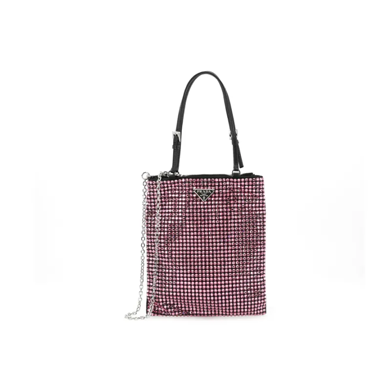 PRADA Nylon Handbag Regular Women's Pink-1