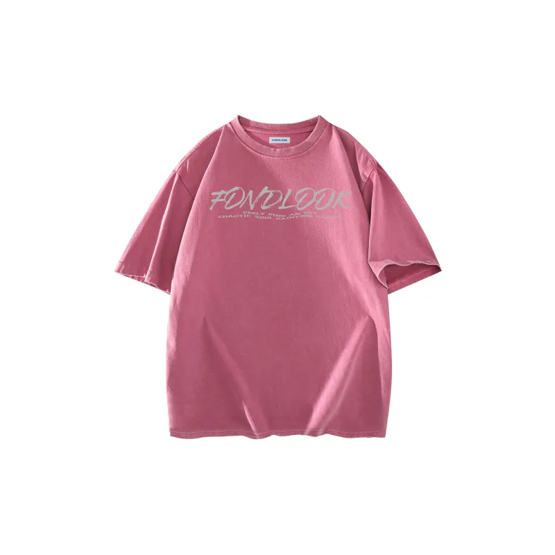 FONDLOOK T Shirt Unisex Black Gray Color-16