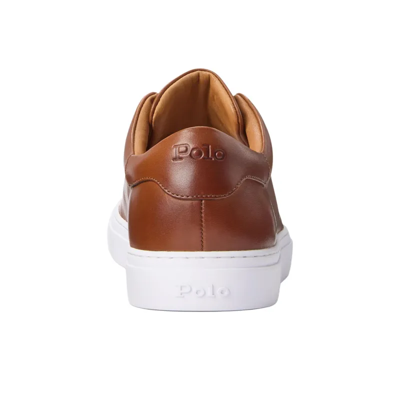 Polo Ralph Lauren Jermain Low-Top Skateboard Shoes Men's Light Brown-4