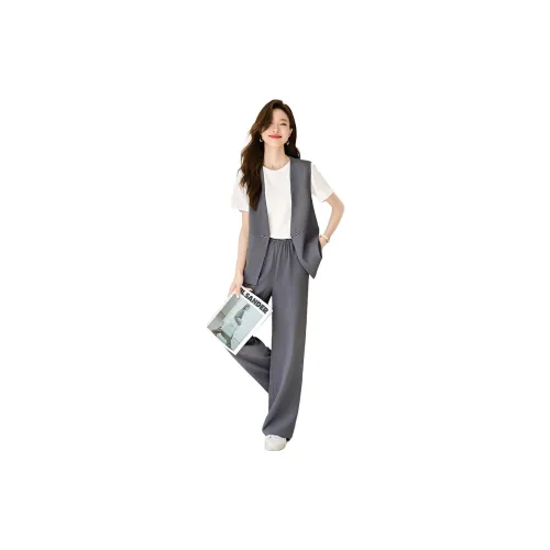 Mo Han Yi Mei Casual Suits Women's Space Rock Gray