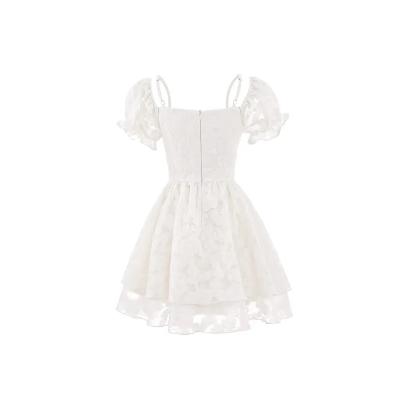 JOSR Short Sleeved Dresses Women's Apricot-1