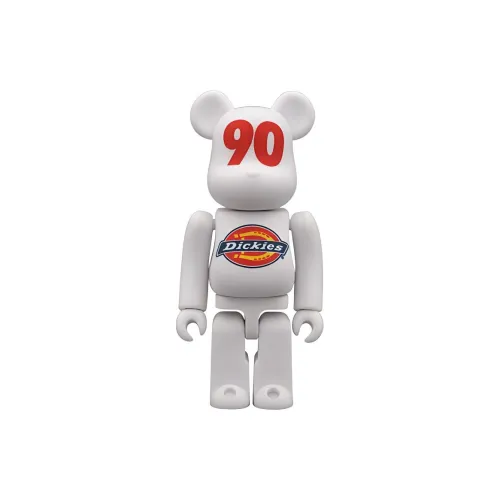 BE@RBRICK x Dickies 90th Anniversary Commemoration White Edition/Logo Multicolor Edition Hang Tag Box 100%