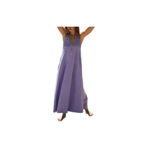 FREE PEOPLE Slip Dresses Women's Periwinkle/Daylily