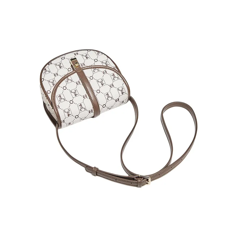 Marino Orlandi Synthetic Leather Shoulder Bag Crossbody Bag Women's Coffee/Apricot-4