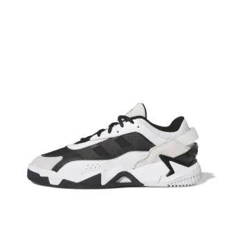 Adidas Originals Niteball 2.0 Anti Slip Wear Resistant Mid Top Casual Shoes Unisex Black White