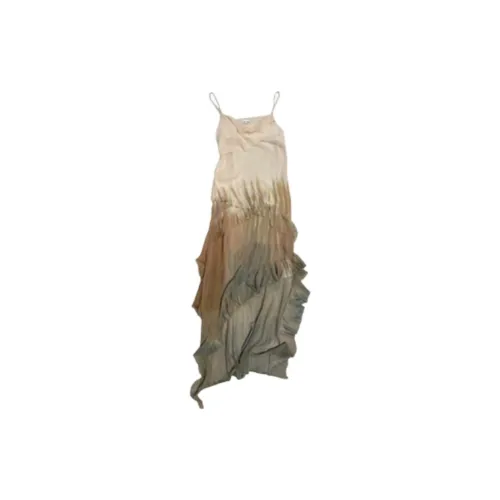 CPLUS SERIES Slip Dresses Women's Light Khaki