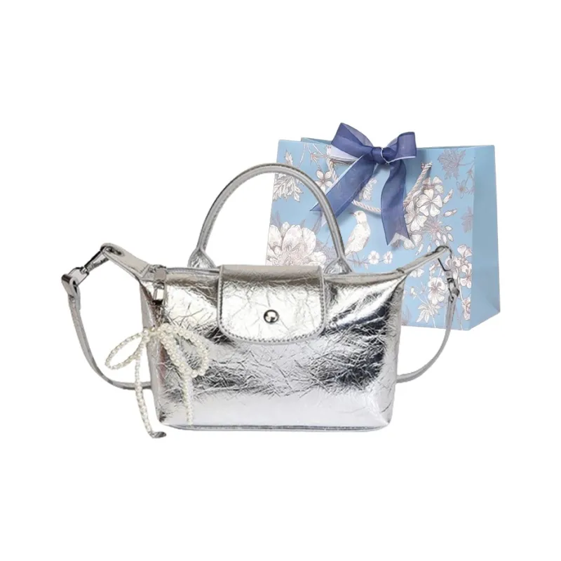 REDOO PU Shoulder Bag Regular Women's Silver/Black-0