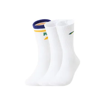PUMA Mid Calf Socks Unisex 3 Pack White