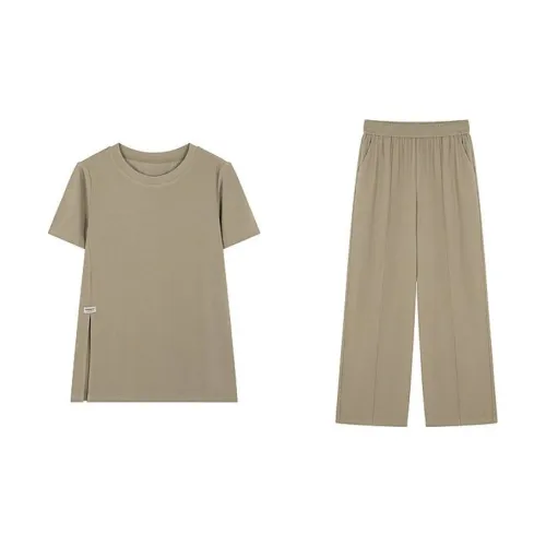 Mo Han Yi Mei SS24 Casual Suit Women's Pea Green