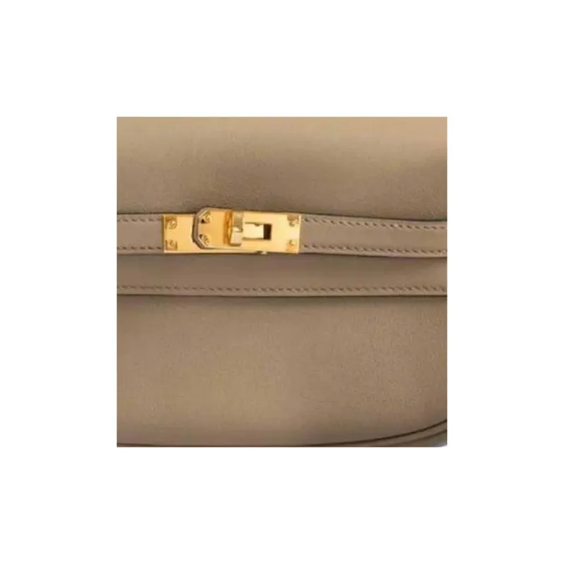 HERMES Kelly Swift Leather Crossbody Bag Shoulder Bag Women's 8Q BEIGE MARFA Marfa Mi-3