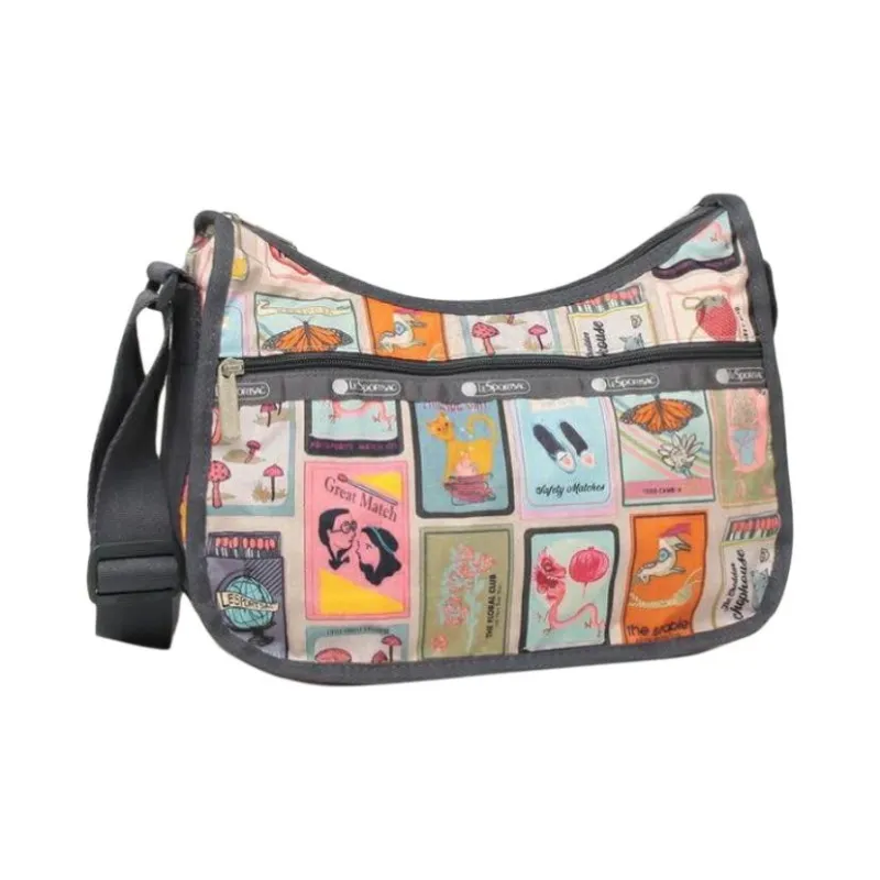LeSportsac Nylon Crossbody Bag Shoulder Bag Women's Gray & Multicolor-1