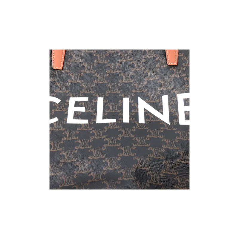 CELINE Couffin Cow Leather Tote Bag, Shopping Bag, Basket Bag, Handbag, One Shoulder Handbag Medium Size Women's Tawny-5