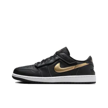 Jordan Air Jordan 1 Anti Slip Wear Resistant Low Top Vintage Basketball Shoes Men's Black