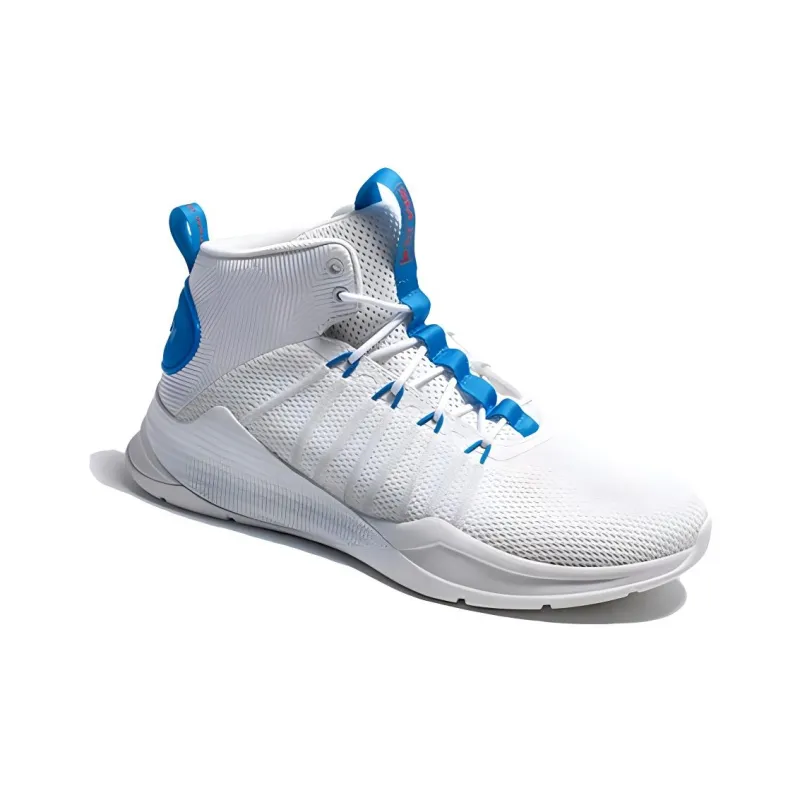 KELME Anti-Slip Wear-Resistant High-Top Basketball Shoes Men's White-3