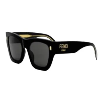 FENDI Square Sunglasses Women's Black